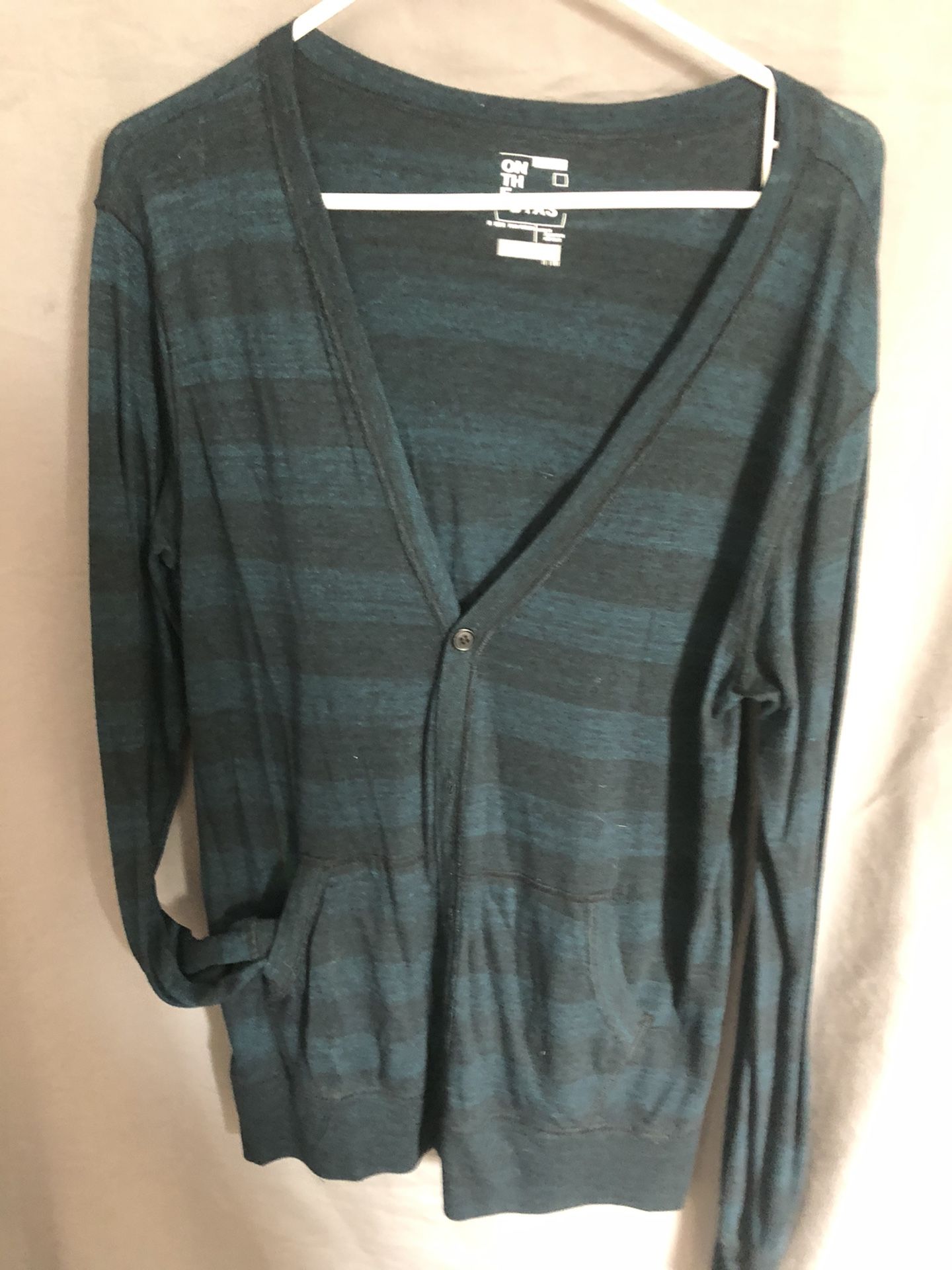 Medium On the byas Forest green/dark teal cardigan