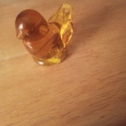 Golden Canary Glass Bird