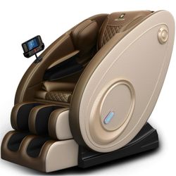 BILITOK Massage Chair Zero Gravity Full Body with Heating and Bluetooth - Gold