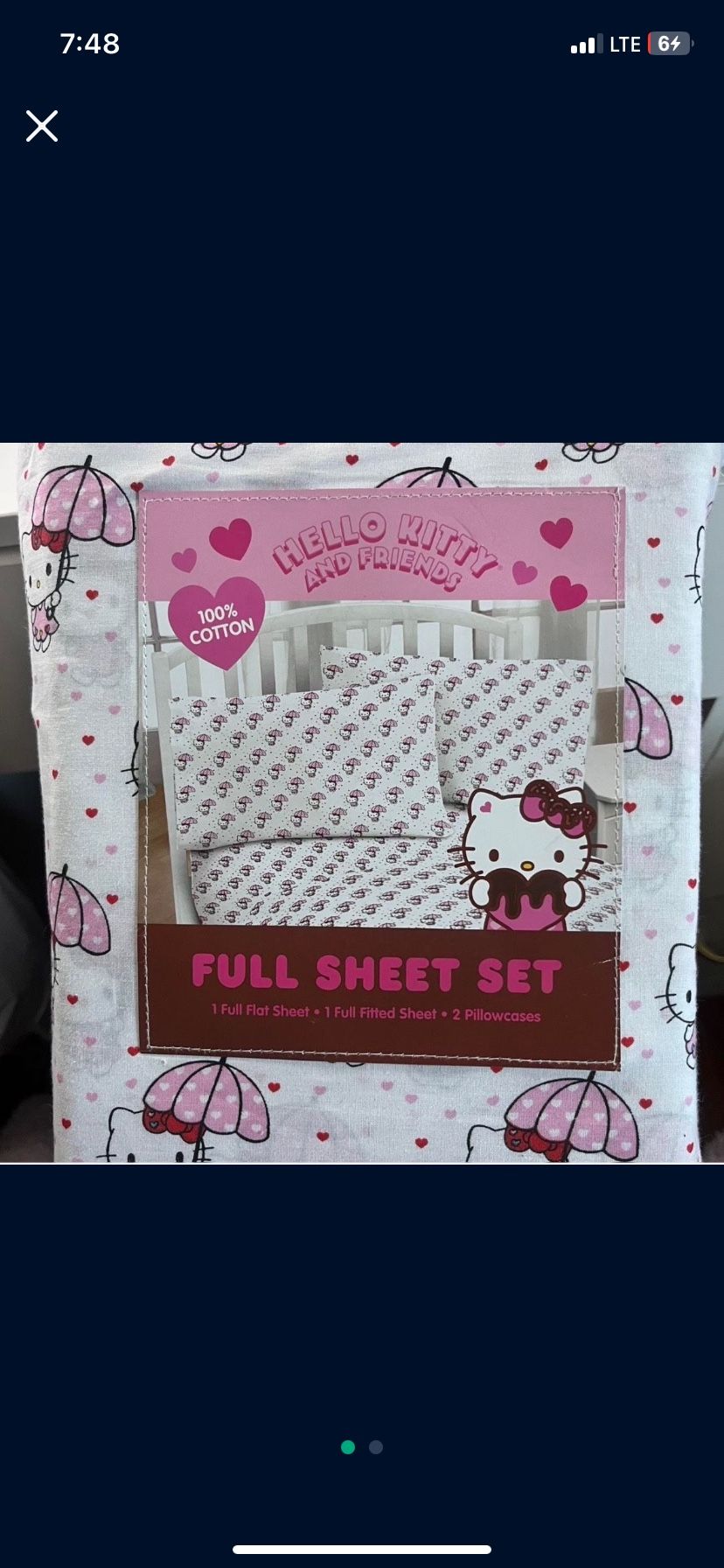 Hello Kitty Full Bedding Set