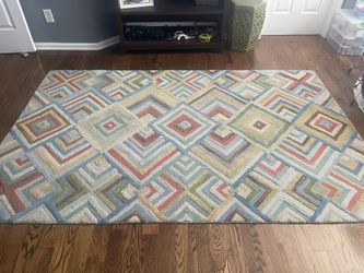 5x8 Pier One Area Rug Multi Color
