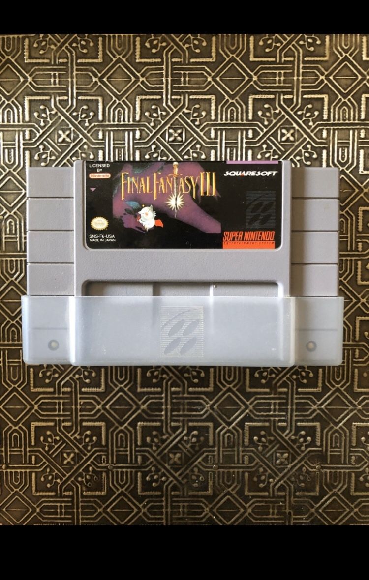 FINAL FANTASY 3 SNES Super Nintendo Game *RARE*