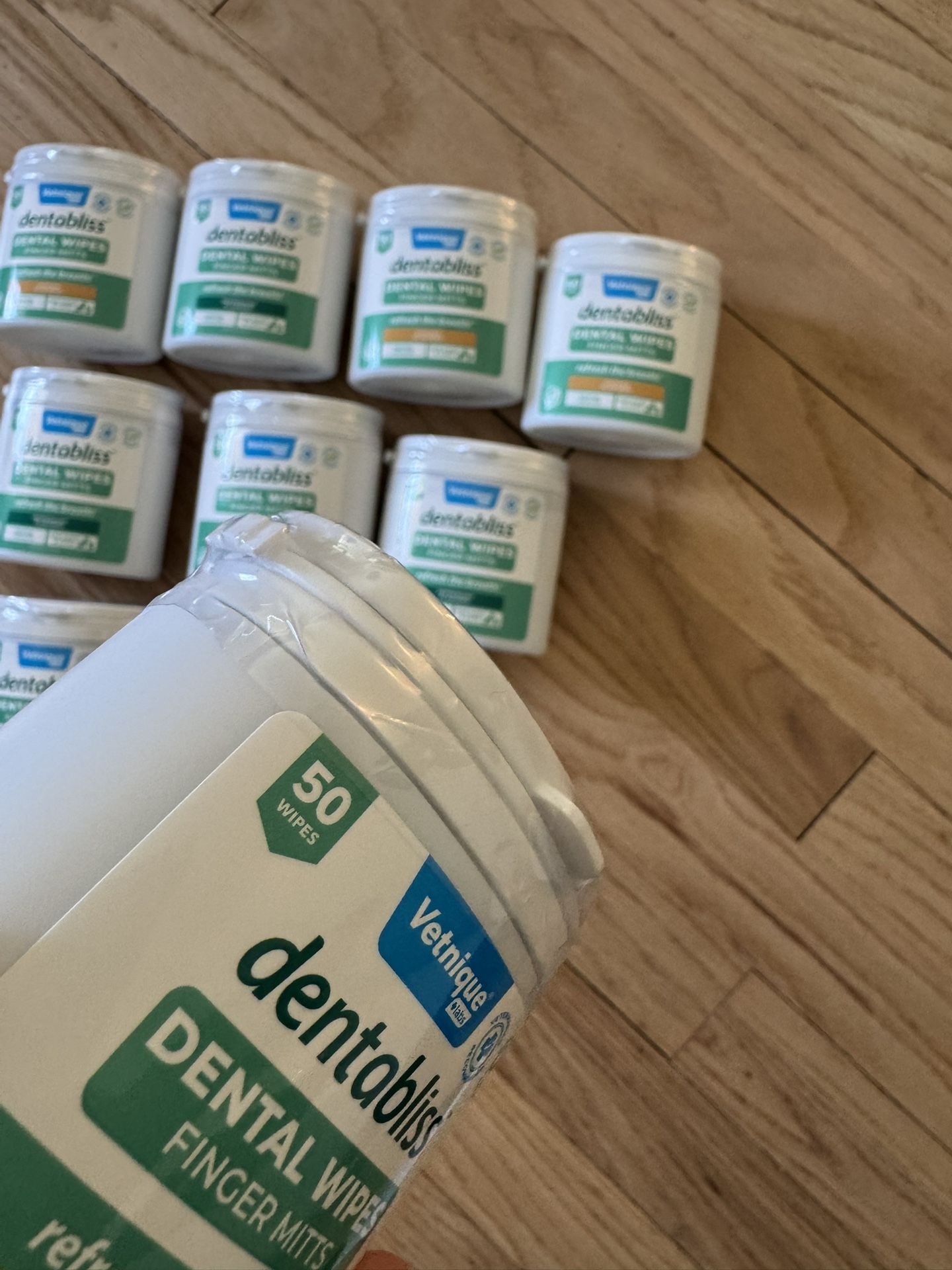 Dentabliss Daily Dental Wipes Finger Mitts Jar