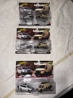 HotWheels Premium ‘05 Toyota Land Cruiser Prado | Mercedes-Benz Sprinter Tourer