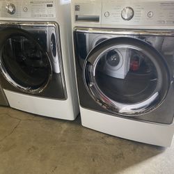 KENMORE XXL CAPACITY WASHER & DRYER SET ELECTRIC STACKABLE FRONT LOAD
