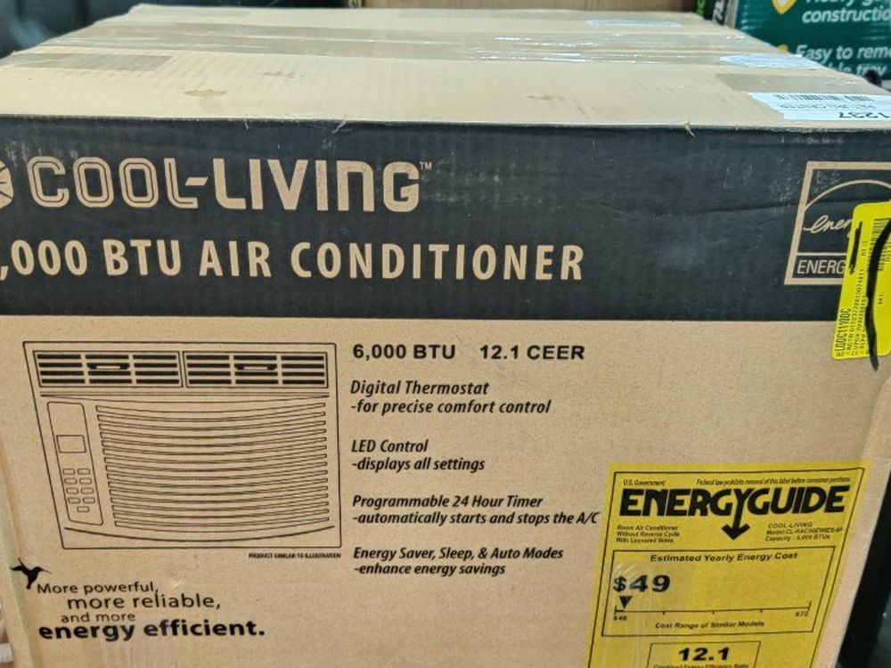 New 6,000 BTU Cool.Living Ac Unit