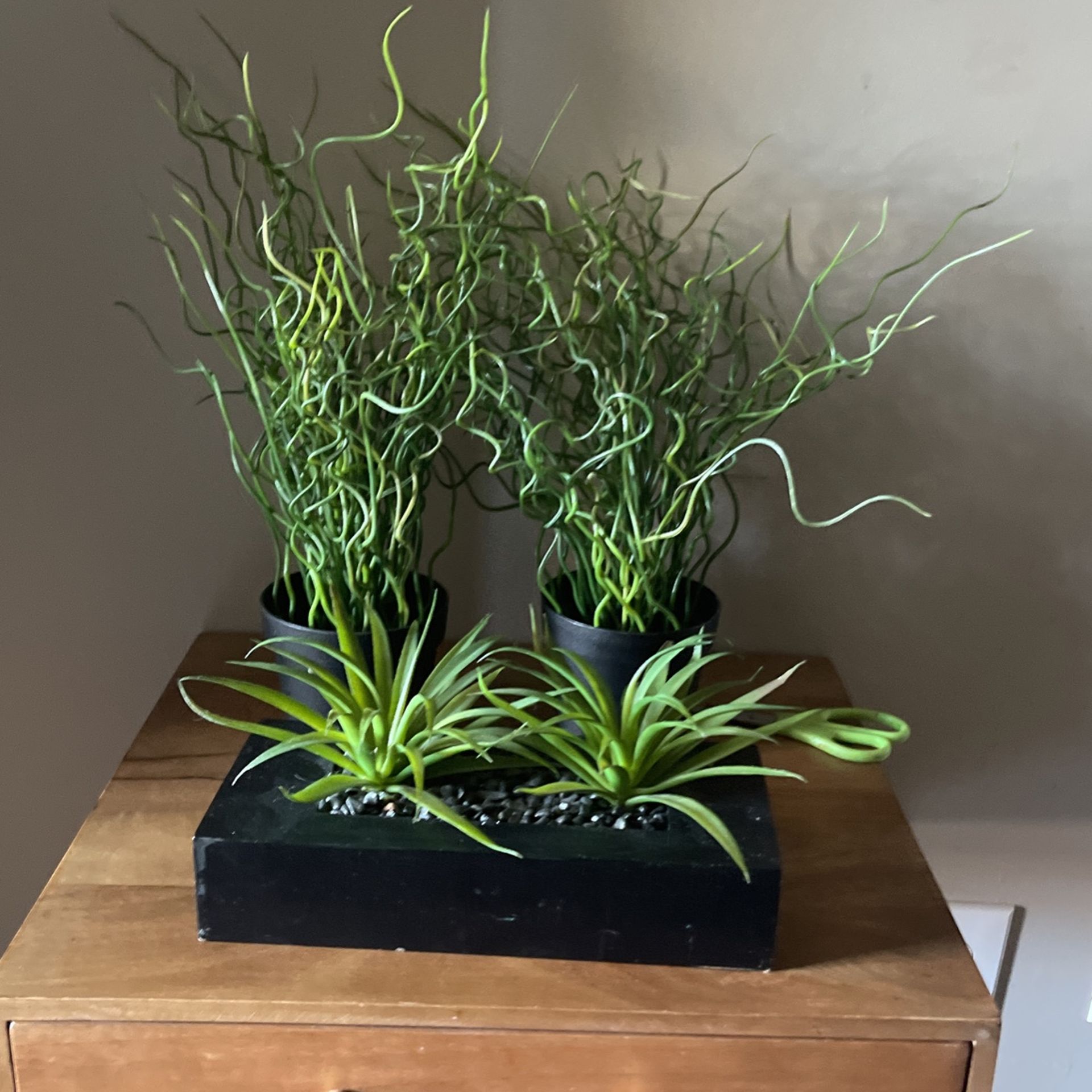3 Small Fake Plants 