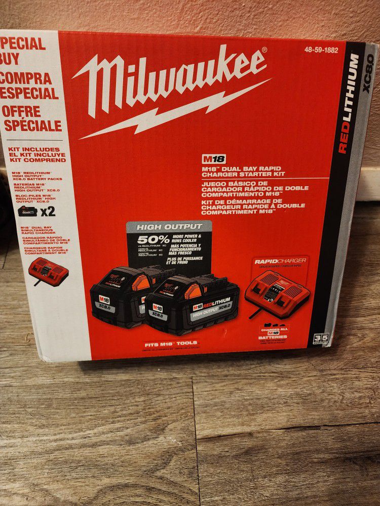 Milwaukee M18 Battery 8.0 Kit 