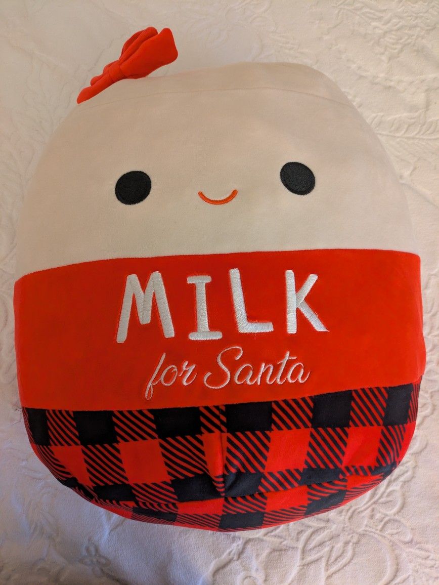 Squishmallows Large Milk For Santa Plush Toy 16"