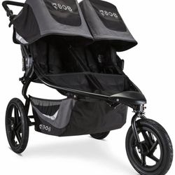 BOB Revolution FLEX 3.0 Duallie Double Jogging Stroller in Graphite Black