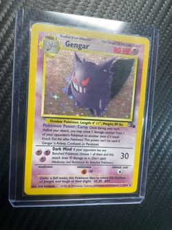 Pokémon Cards Gengar Fossil