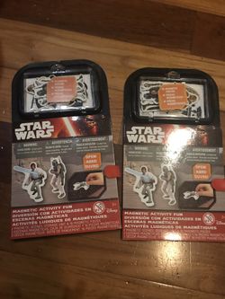 2 counts Star Wars 16 magnetic pieces activity