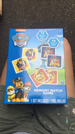 Like new paw patrol memory game.
