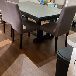 XL Kitchen Table - Black Wood