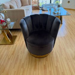 Skye Velvet Barrel Chair
