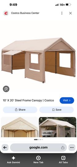 Free canopy tent no tarp hardware only