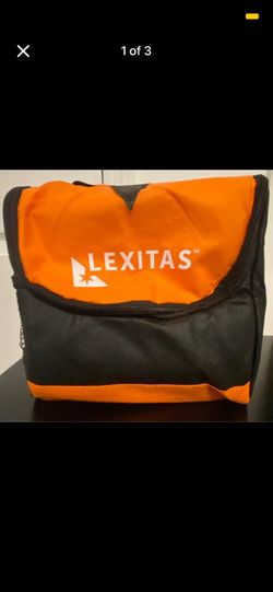 Orange and Black Lunch Bag