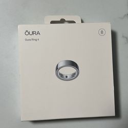 NEW SEALED Oura Ring  Gen4 Silver Size 8 