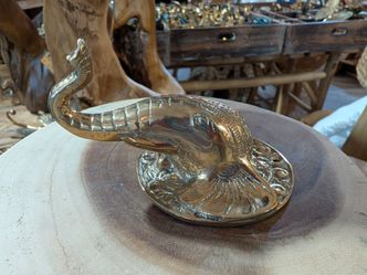 Brass Elephant Hanger