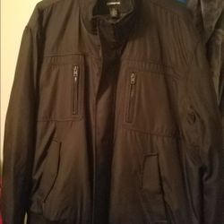 Claiborne Mens Aviator Jacket Waterproof Size 2XL 