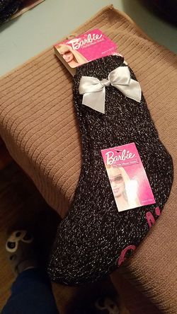 Barbie slipper socks