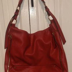 Red Purse With Braided Handle Surprise Possibly Waiting As Well