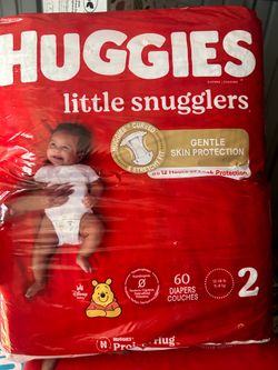 Huggies size 2 ( 3 packs of 60/62 ct)