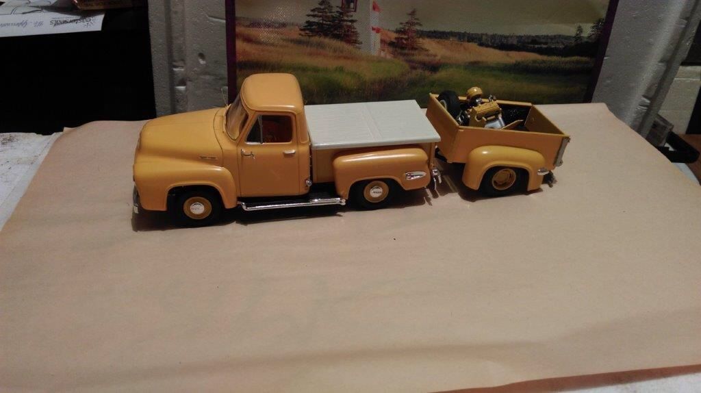 1950 Ford pickup and trailer (custom) model