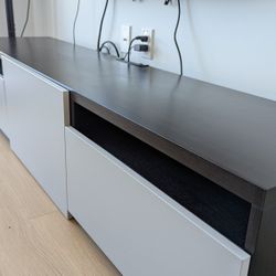 SUBJECT: Ikea BESTÅ TV TV Console Black and Gray Great Condition (Price: $120)