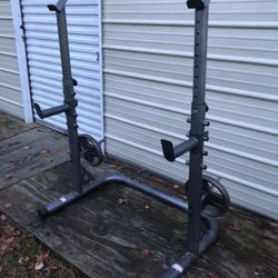 Squat Rack Weight Storage 