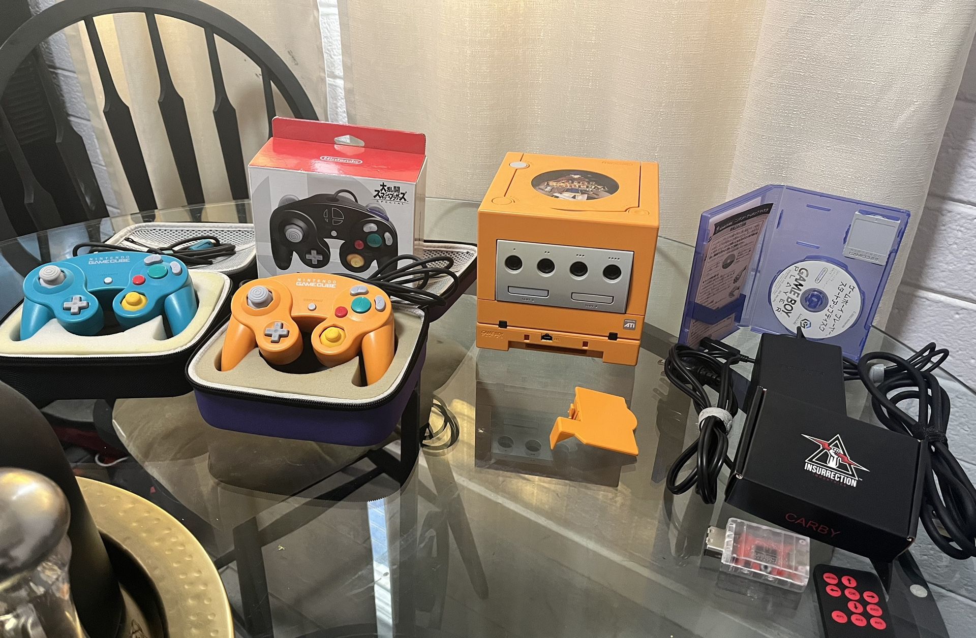 Nintendo Gamecube Modded Spice Orange GC Loader PNP HW2 & SD2SP2 Bundle