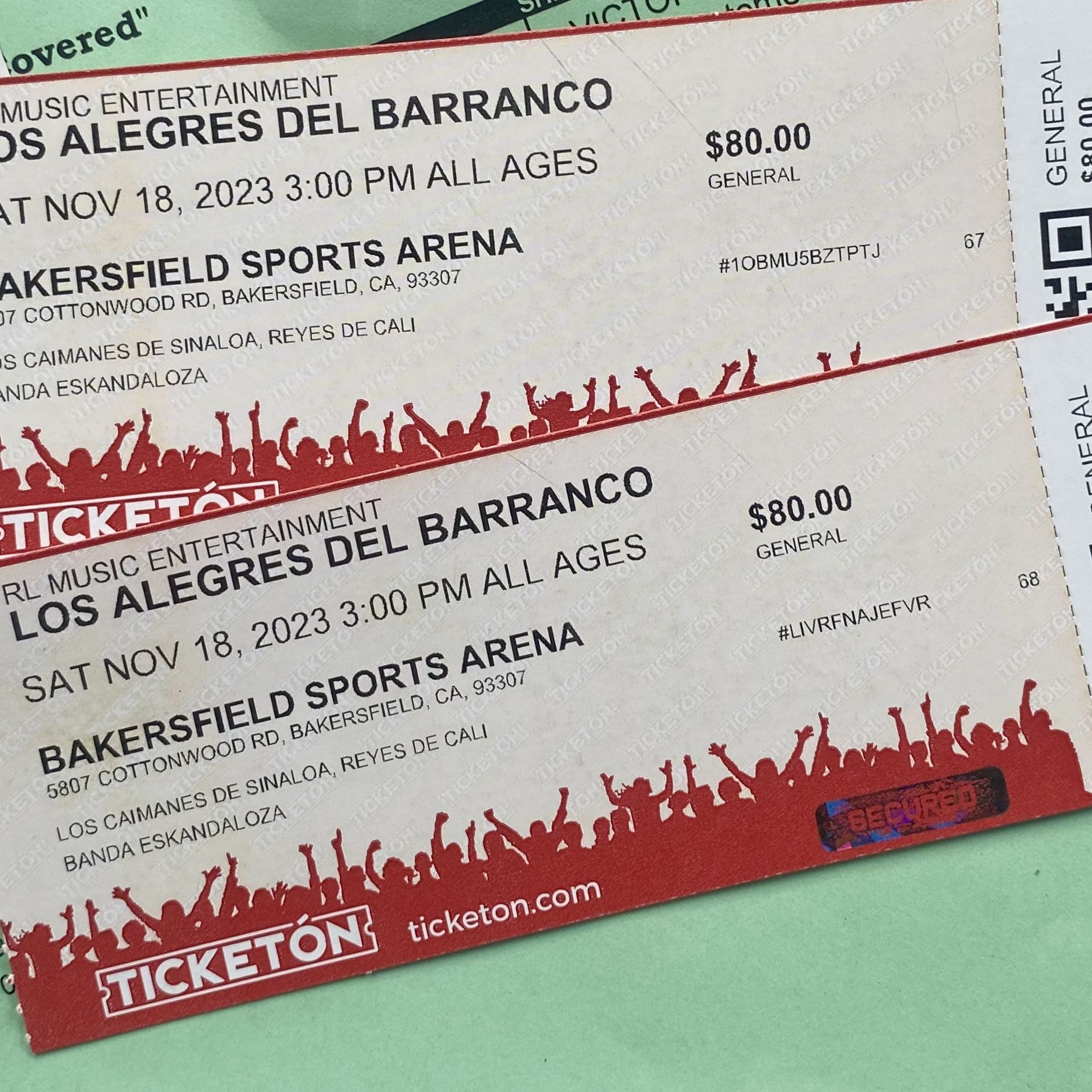 Alegres Del Barranco 2 Tickets