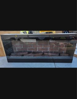 42" Electric fireplace with infrared heater