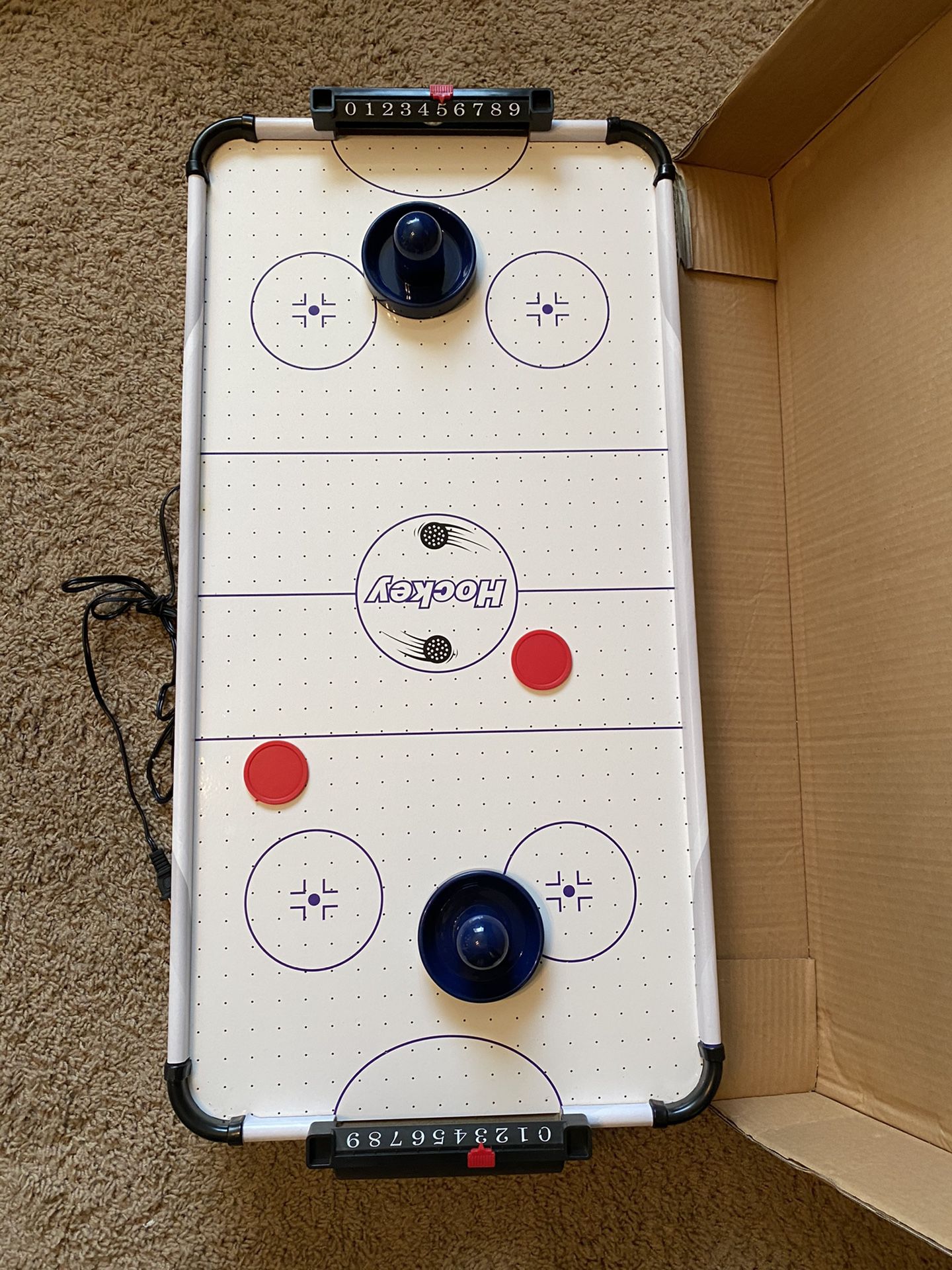 Table top Air Hockey table Brand new, never used. 32” x 16”