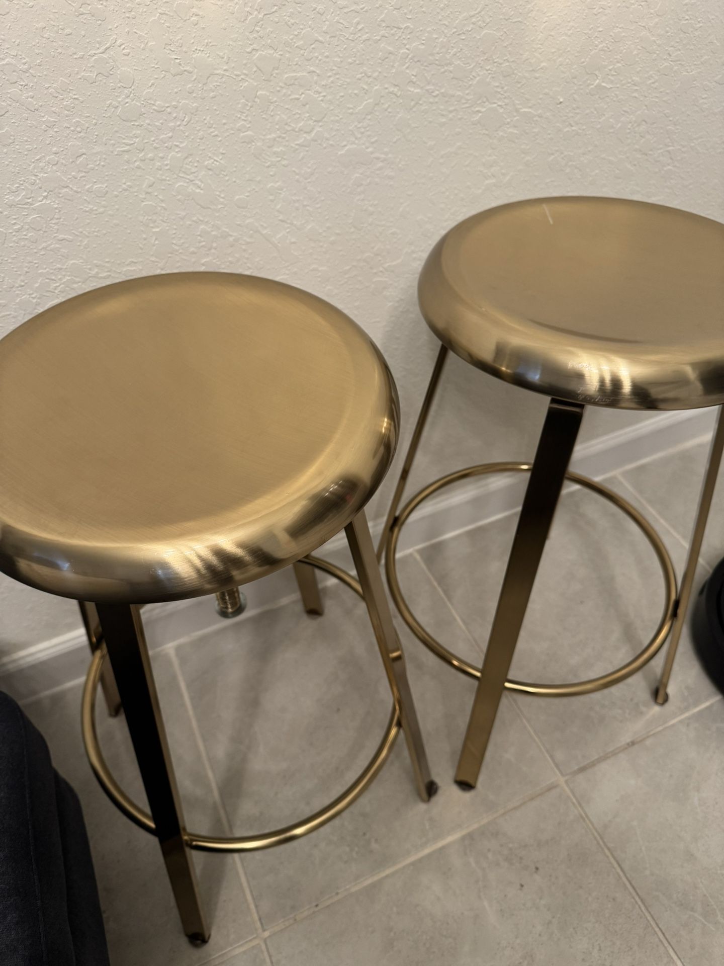 Juego Sillas Giratorias de 360 Grados de Altura Ajustable, Taburetes de Bar sin Respaldo y sin Brazos para Isl