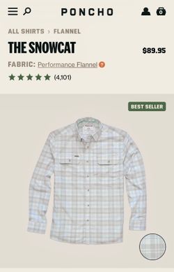 Men’s Flannel Regular Fit 3X Poncho Brand
