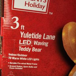 3ft Light Up Teddy Bear In Box