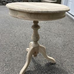 Small Accent Table Unfinished