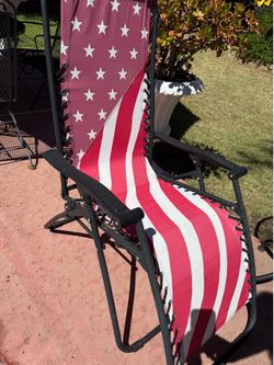 American Flag 🇺🇸 Adirondack Lounge Chair