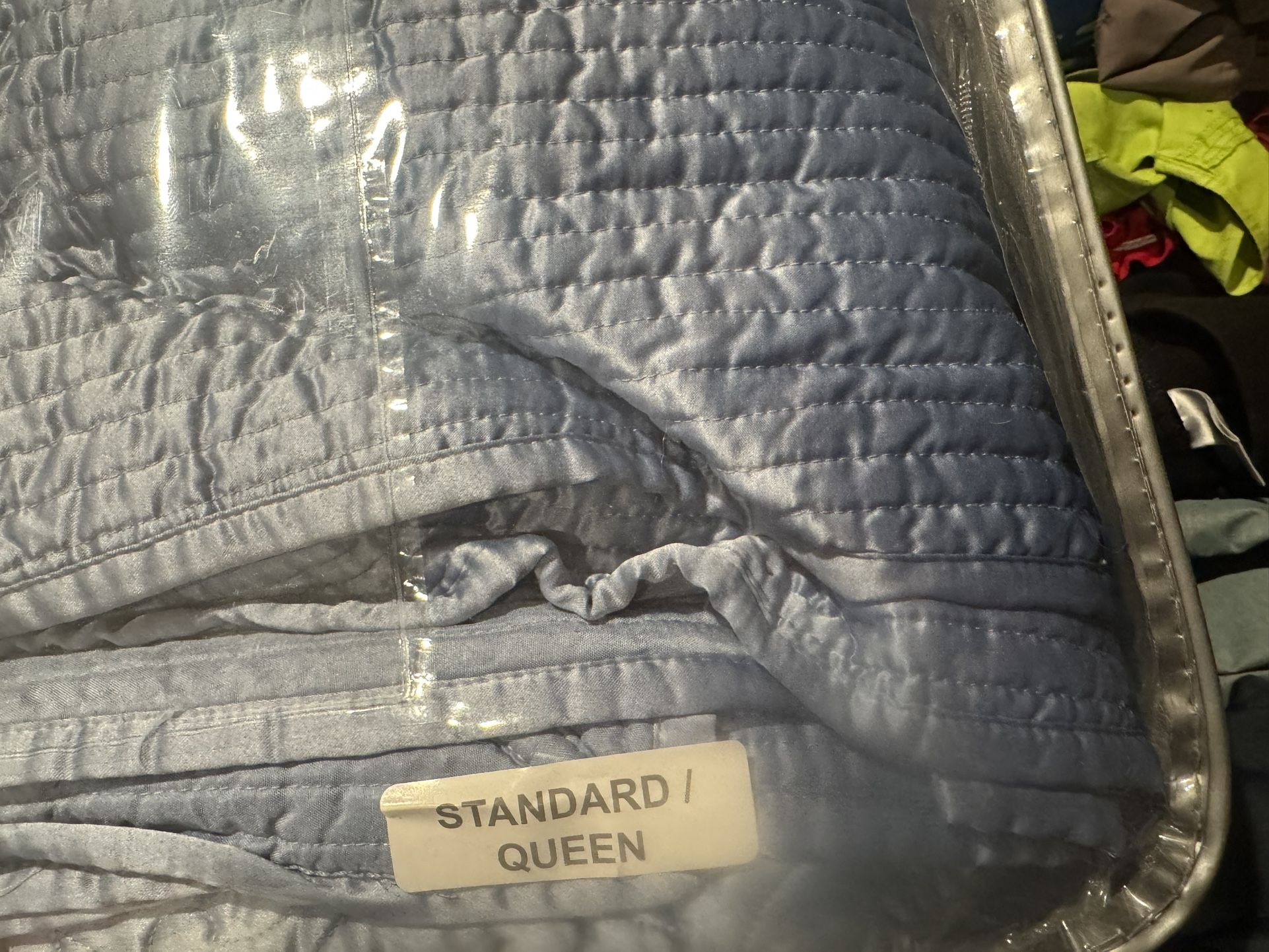 Bead Spread Queen Size Blue Color Like New