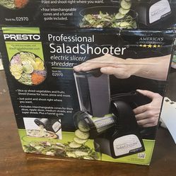 Presto 02970 Professional SaladShooter Electric Slicer/Shredder, Black