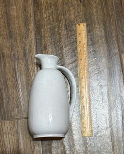 Vintage Frankoma Pottery #835 Pitcher – White Sand Glaze