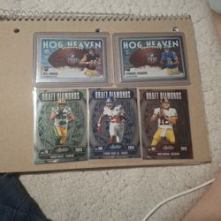 Panini Sports Cards; Hog Heaven Will Howard &Terrance Ferguson. Draft Diamonds; Tucker Kraft, Tyrone Tracy Jr, And Kirk Cousins