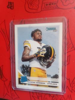 2019 Donruss Football Blue Press Proofs #327 Diontae Johnson RR RC - Steelers