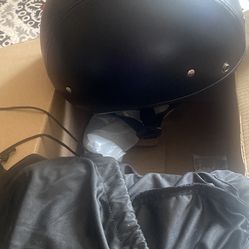 Daytona Half Shell Helmet Leather