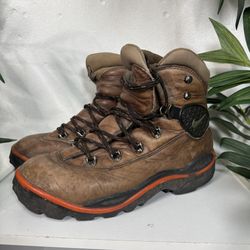 Nike ACG Zoom Air Hiking Boots Mens Size 11 Brown Leather Vintage