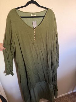 5xl dress green