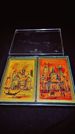 Vintage Hallmark Venetian Double Deck Playing Cards