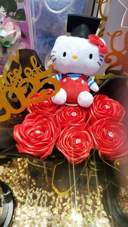 Hello Kitty Graduation Forever Rose Arrangements 