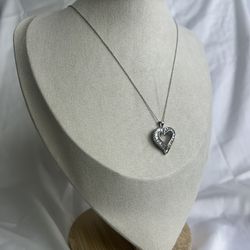 Necklaces White Gold 10k. Heart 